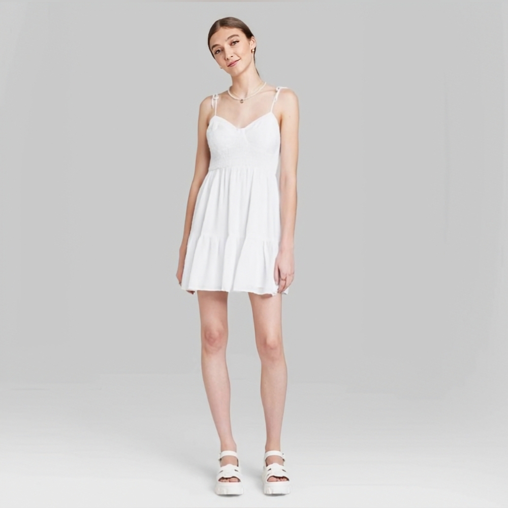 White Wild Fable midi dress XXS